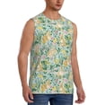 thumbnail image 2 of Uemuo Rabbit And Chick Pattern Men's Sleeveless T-Shirt,Muscle Athletic Tank Top, Moisture-wicking Quick-dry Breathable Classic Tee Top for Gym Run Outdoor Sports-Large, 2 of 8