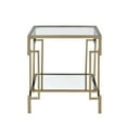thumbnail image 4 of Furniture of America Anaheim Metal 1-Shelf End Table in Gold Champagne, 4 of 4