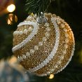 thumbnail image 2 of Bola de Navidad decorativa Methold 8 cm Rosa con encaje de perlas, 2 of 6