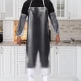 thumbnail image 3 of Waterproof Transparent Plastic Back Tie Apron with Sleeves Kitchen Cooking Accessory Clear Plastic, 3 of 8