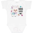 thumbnail image 3 of Inktastic Nana Loves Me Cute and Happy Llama Boys or Girls Baby Bodysuit, 3 of 5