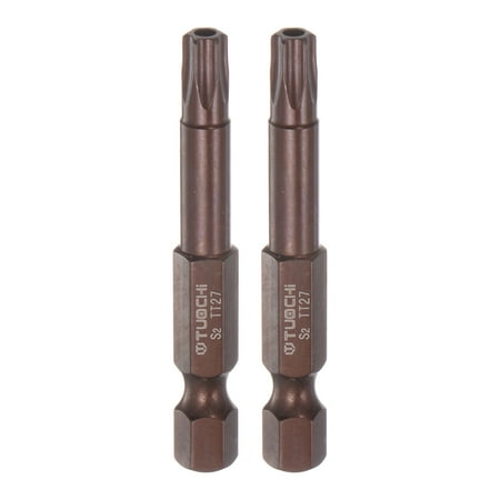 

Uxcell T27 Magnetic Security Torx Screwdriver Bit 1/4 Hex Shank 2 Length Red 2 Pack
