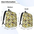 thumbnail image 3 of Naloa Lilies Flowers Canvas Backpack for Men Women Rucksack Casual Travel Daypack College Tote Satchel Bookbag for Teens-Small, 3 of 7
