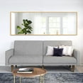 thumbnail image 4 of NeuType Gold Floor Mirror with Stand Large Full Length Mirror Modern Wall Mounted Mirror 65" x 22", 4 of 8