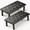 Black1, variant on 2-Pack Adjustable Monitor Stand Riser, Metal Computer Monitor Riser with 3 Height Settings, Desk Stand for Laptop, Printer, Desktop Organizer