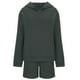 thumbnail image 5 of ICHUANYI Clearance Women's Set Tracksuit Pullover TWO Piece SportSets Long Sleeved Hoodies Sports Fashion Shorts Set Long Sleeved Hooded Suit(Dark Gray, S) ICHUANYI WER2023080806883, 5 of 5
