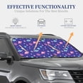 thumbnail image 4 of Balery Space Parasol para parabrisas de coche de 2 piezas | Parasol plegable para parabrisas delantero de coche para la mayoría de sedanes-Small, 4 of 6