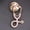 Pink Gold, variant on MATROOY 1Pcs Stethoscope Brooch Pin Doctor Nurse Collar Lapel Button Badge Medical Gi-Green Gold