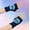 F, variant on Personalized Y2K Skull and Love Embroidered Striped Gloves - Trendy One Size Fits All Accessory for Girls