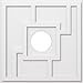 thumbnail image 3 of Ekena Millwork CMP28KX-07000 28 in. OD x 7 in. ID Square Knox Architectural Grade PVC Contemporary Ceiling Medallion, 3 of 3