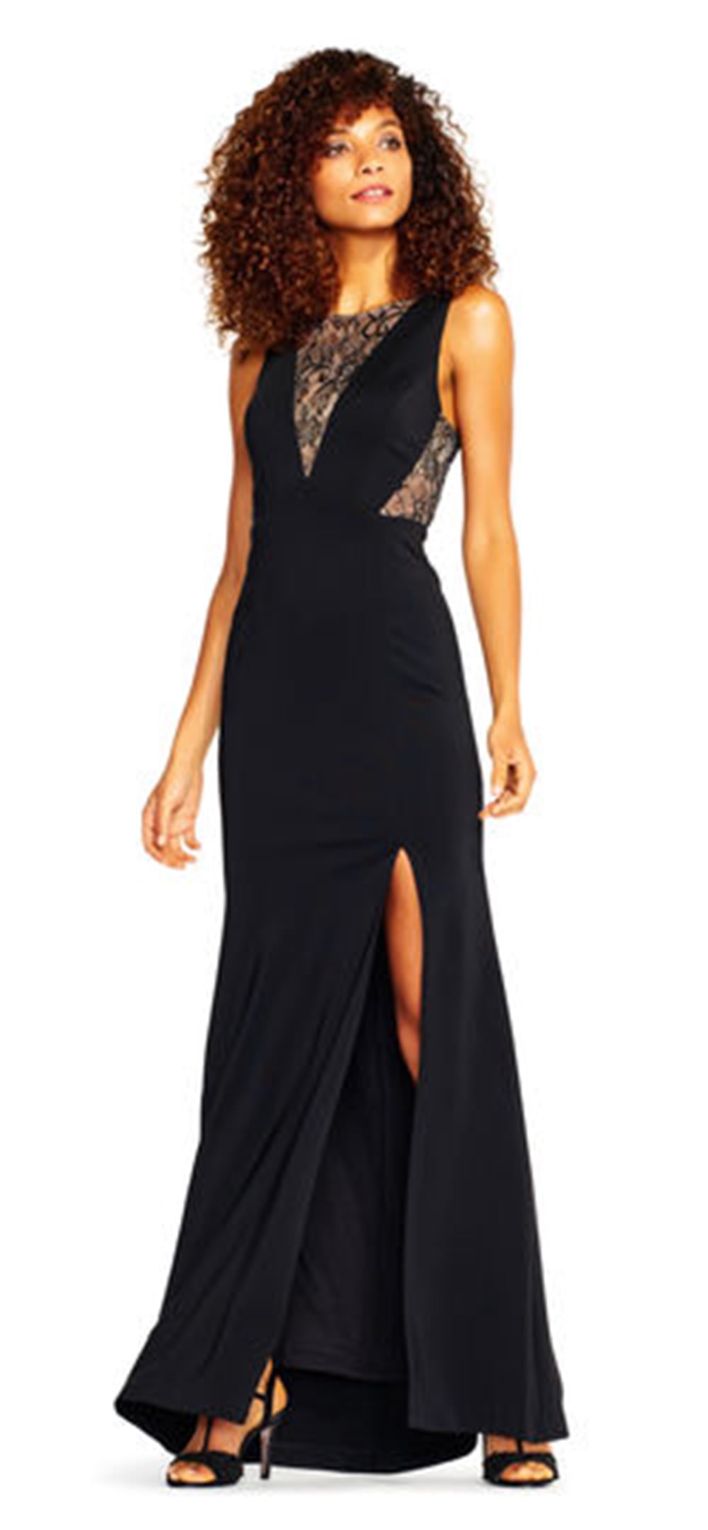adrianna papell jersey gown