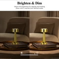 thumbnail image 2 of Bell + Howell 2 Pack Chelsea Small Table Lamp, Touch Lamps for Bedroom, LED Rechargeable Lamp, Cordless Lamp Great for Gifting, Small Lamps for Bedroom, Lamps for Living Room, Home Décor, Gold, 2 of 8