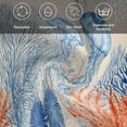 thumbnail image 6 of Coastal Jellyfish Cloth Napkins, Nautical Ocean Orange Blue Coral Leaves Washable and Reusable Dinner Napkins Set of 2, Table Napkin for Kitchen Party Birthday Wedding Hotel Housewarming 20"x20", 6 of 9