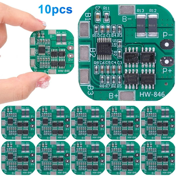 Módulo cargador batería litio Li-Ion 18650 BMS para taladro (estándar 4S 20A)