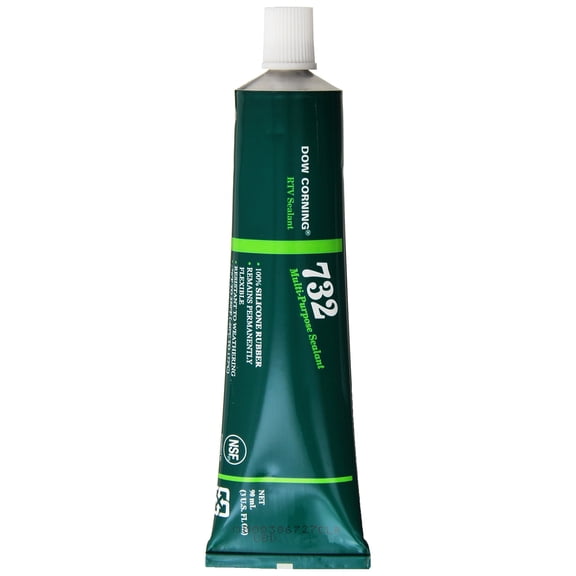 Brand Dow Corning 3138356 732 Clear Multi-Purpose Sealant, -60 to 180 Degree C, 90 mL - Pack of 3