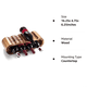 thumbnail image 4 of Estantes para vino, portabotellas de encimera, 2 niveles, estantes de madera para almacenar 8 botellas de vino, organizador pequeño para vinos, estante rústico para vinos, 4 of 7