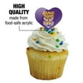 thumbnail image 3 of Geaux Tigers Graffiti Heart Love Cupcake Picks Toppers Decoration Set of 6, 3 of 7