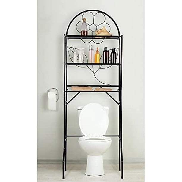 J&V TEXTILES 3Shelf Bathroom Organizer Over The Toilet, Bathroom