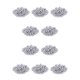 thumbnail image 1 of sweethay Cuentas espaciadoras de 200 piezas, superficie galvanizada lisa sin costuras, suministros de artesanía, accesorios de bricolaje, blanco K3mm 10Conjunto, 1 of 6