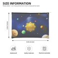 thumbnail image 3 of Susaid Solar System Print Makeup Mini Bags for Women Multi Color Cosmetics Bag Travel Toiletry Bag Pencil Pouch Blank Makeup Bags with Zipper, 3 of 7