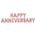 thumbnail image 1 of 16 Inch HAPPY ANNIVERSARY Letters Balloons Decorative Aluminum Film Balloons Set for Wedding Party (Rose Gold), 1 of 1