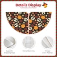 thumbnail image 3 of Sikiie Skulls Nativity Christmas Tree Skirt, Jesus Christian Winter Holiday Tree Mat Decoration(30-48IN), 3 of 6