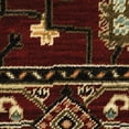 thumbnail image 3 of 3' X 5' Red Black Ivory And Brown Oriental Power Loom Stain Resistant Area Rug With Fringe, 3 of 5