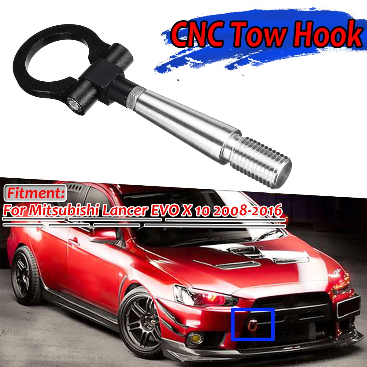 Track Racing Style Aluminum Tow Hook Ring For Mitsubishi Lancer