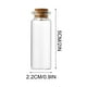 thumbnail image 3 of Botellas de cristal con tapones de corcho Mini frascos de 10 ml | Tarros de hechizos transparentes para arte casero, perfume y decoración de boda | Pack de 12 | Tarros pequeños de cristal de 2"x0.9", 3 of 9