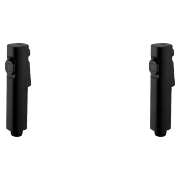 Naiovety Inodoro ducha bidé cabeza planta difusor Universal G1/2 conector grifo de alta presión boquillas de agua negro Negro 2piezas