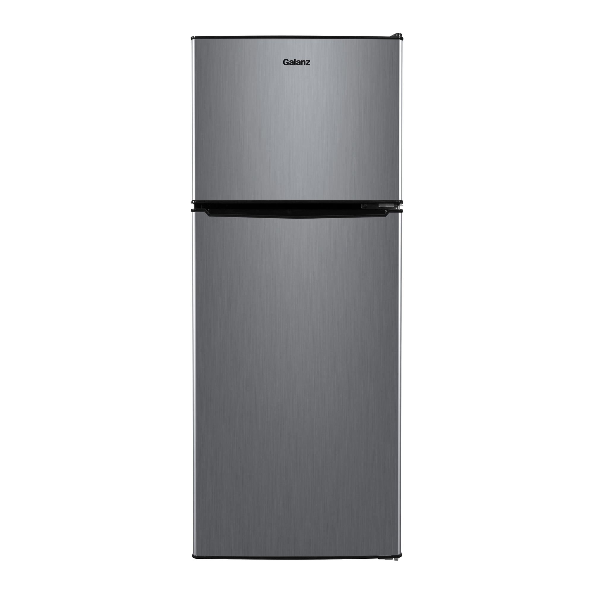 Galanz 4.6 cu ft Stainless Steel Mini Fridge with Freezer—compact, energy-efficient refrigerator ideal for dorms, offices, and small spaces.