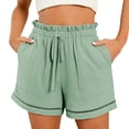 thumbnail image 2 of Womens Shorts Lounge Athletic Shorts Loose Running Shorts Casual Long Yoga Shorts with Pockets Green, 2 of 7