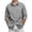 Gray, variant on Mens Long Sleeve Button Down Shirts Casual Collared Untucked Shirt Pocket Summer Lightweight T Shirts