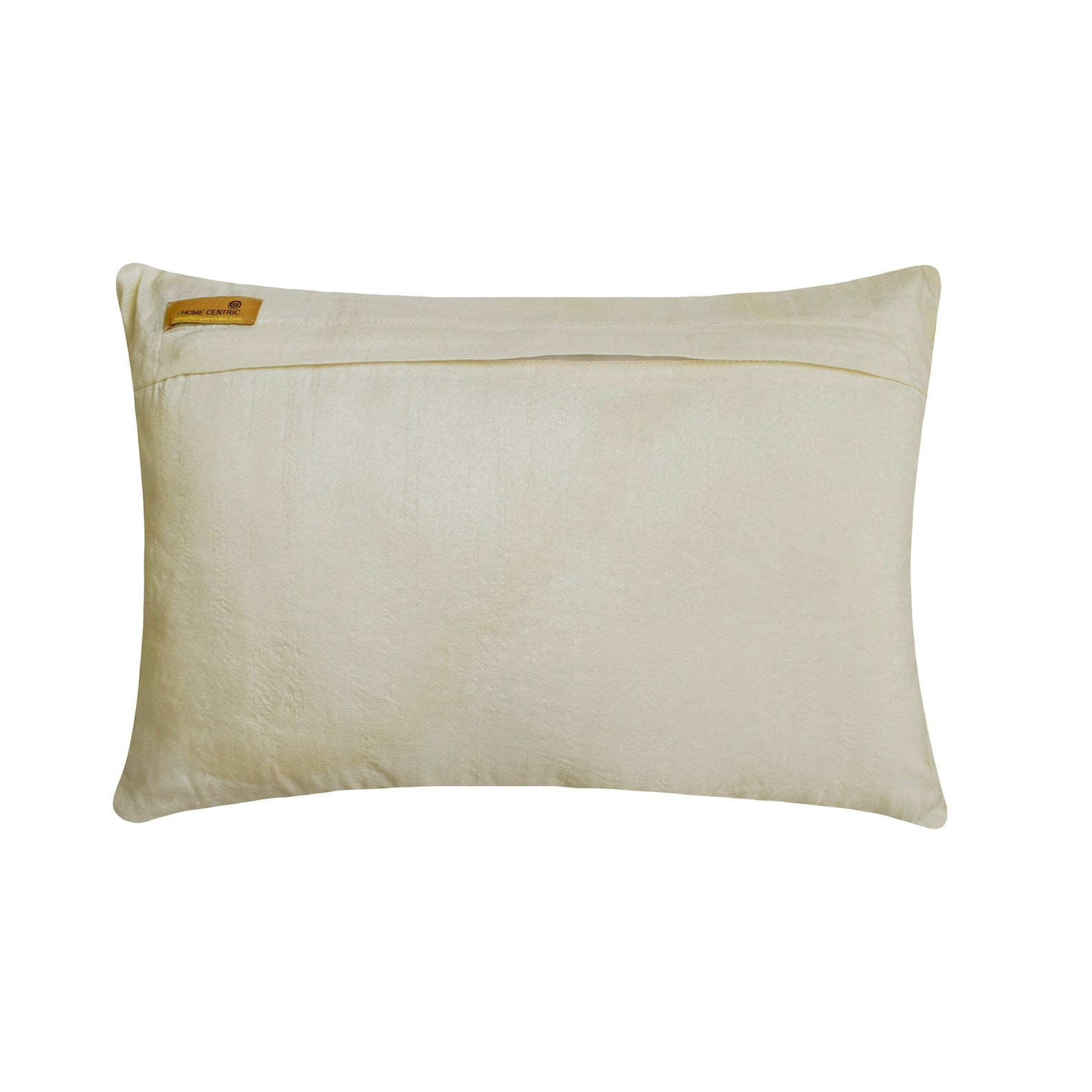 Ivory Lumbar Pillow Cover, 12x26 inch (30x65 cm) Lumbar Pillow Cover, Jute and Mother Of Pearls Farm Design Lumbar Pillow Cover, Silk Lumbar Pillow Cover, Floral - Amour