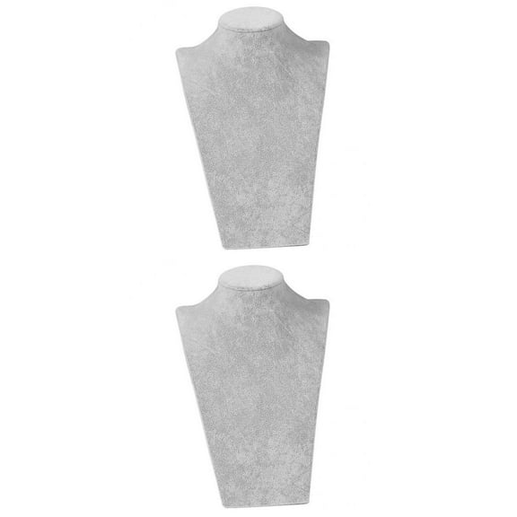 2x Necklace Jewelry Display Bust Pendant & Chain Display Stand,