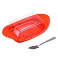 thumbnail image 3 of Caja de almacenamiento de vajilla de cocina, caja de plato de de almacenamiento de mantenimiento fresco para encimera Rojo, 3 of 8