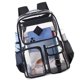 thumbnail image 1 of Clear Backpacks Waterproof Casual Daypacks Travel Bag Visual Backpacks Large Capacity Backpacks for Daily p ink, 1 of 4