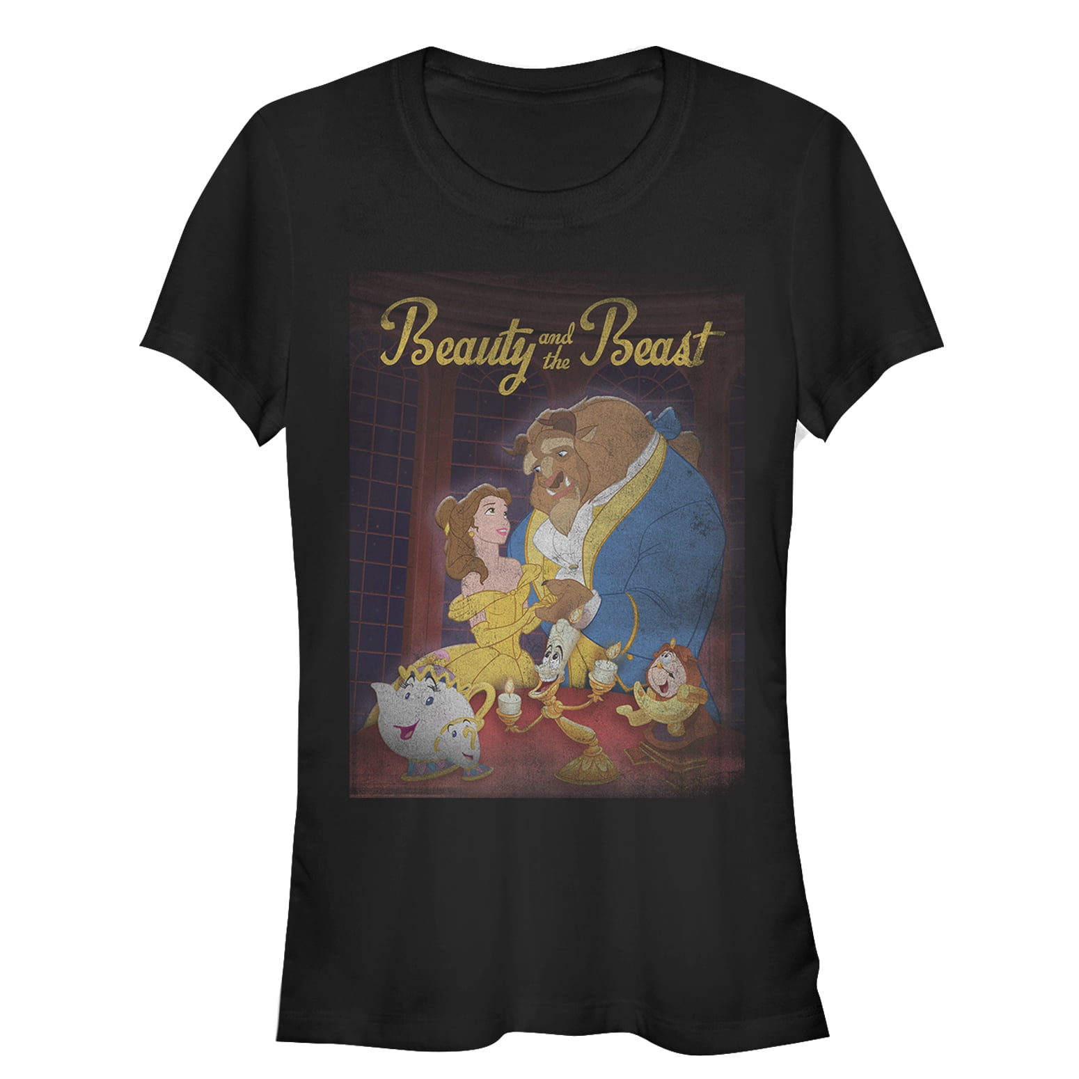 Beauty and the Beast Junior's Beauty and the Beast Vintage Poster T