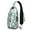 Floral and Leop, variant on Minimalist Botanical Cactus Sling Backpack, Lightweight Crossbody Daypack with Desert Plant Design, Ideal for Travel, Gym, and Commuting