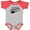 Baseball Heather and Red, variant on Inktastic Someone in Nebraska Loves Me Boys or Girls Baby Bodysuit
