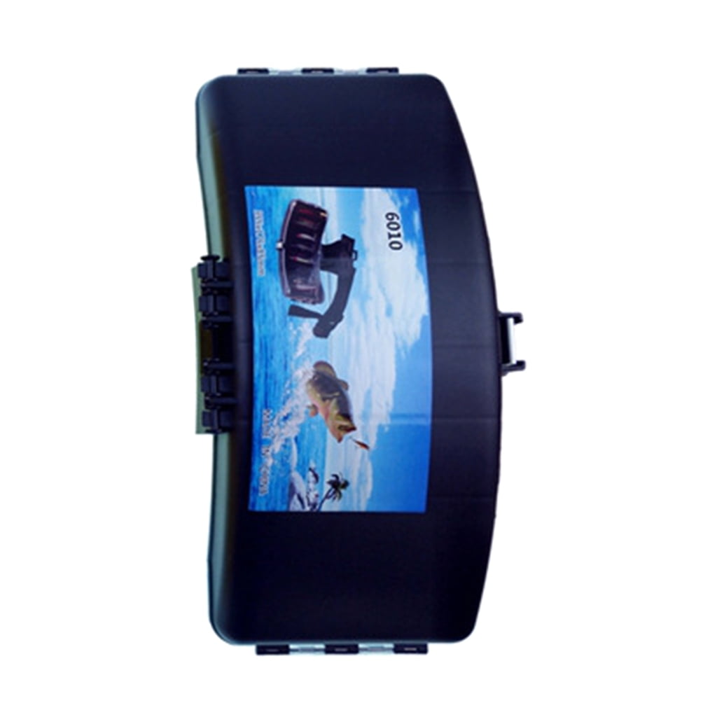 Portable Fishing Tackle Box Plastic Baits Lures Waist Box with Belt Fish Accessories Organizers Storage Case Easy to Use