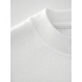 thumbnail image 4 of Men's Oversized White T-Shirt with Grey Star Lightning Graphic, Loose Fit Streetwear Tee Top, 4 of 8