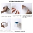 thumbnail image 5 of Caja de almacenamiento de pared sin rastros para baño, dormitorio y cocina, 5 of 5