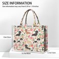 thumbnail image 3 of Large Capacity Tote Bag,Dachshund and Flower Handbag Fashion Luxury Tote Bag,15.7"x13"x 5.1" Inches,Laptop Compatible, 3 of 6