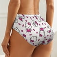 thumbnail image 2 of Hello Kitty Women's Underwear Low Rise Full Coverage Briefs Breathable Underpants Ladies Regular Plus Size Panties, 2 of 6