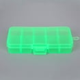thumbnail image 3 of relayinert 10 Grid Plastic Jewelry Removable Storage Box Convenient and Durable Container for Beads and Earrings Green 12.8x6.5x2.2cm 1Set, 3 of 5
