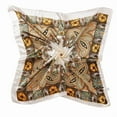 thumbnail image 5 of 90x90cm Paisley Print Satin Square Scarf, Lightweight Boho Head Wrap & Neck Scarf,90*90cm,29, 5 of 58