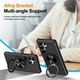 thumbnail image 5 of for Samsung Galaxy S24 Ultra Rugged Case with Stand, Secure Ring Holder, Compatible with Mag-Safe, Heavy Duty Shockproof Drop Resistant Hybrid Protection Cover for Samsung Galaxy S24 Ultra, Black, 5 of 7