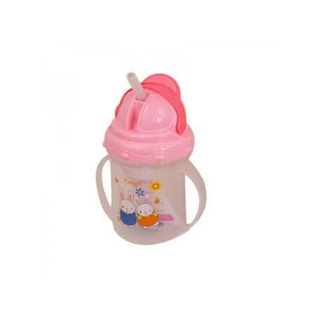 Lavaport Newborn Baby Sippy Straw Cup with Handle Toddler Feeding Drinking Milk