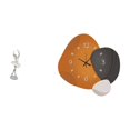 thumbnail image 1 of Figura artística moderna y creativa de una bailarina, que también funciona como reloj de pared decorativo para dormitorio, chimenea, oficina, entrada,, 1 of 8
